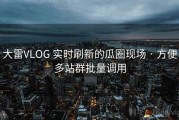 大雷VLOG 实时刷新的瓜圈现场 · 方便多站群批量调用