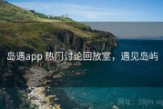 岛遇app 热门讨论回放室，遇见岛屿