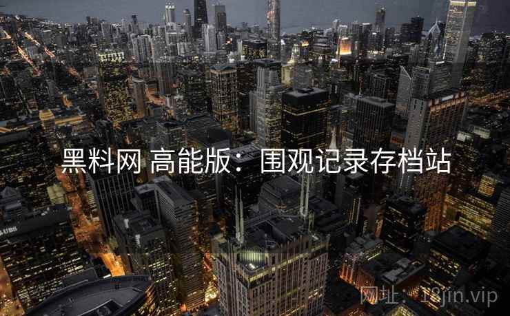 黑料网 高能版：围观记录存档站