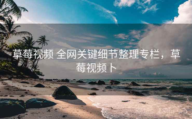 草莓视频 全网关键细节整理专栏，草莓视频卜