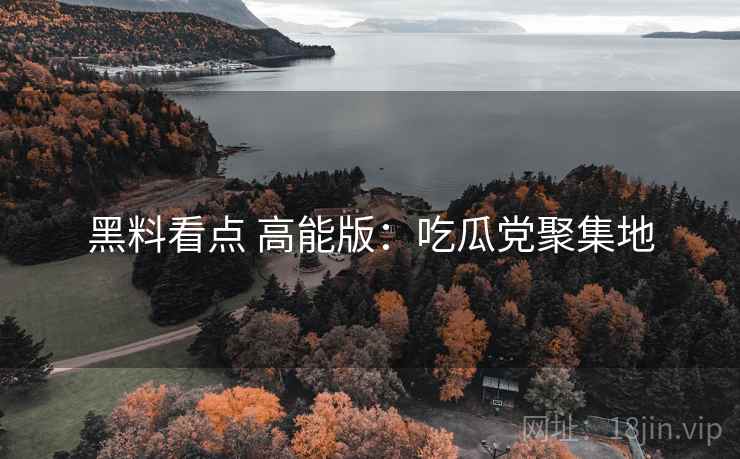黑料看点 高能版：吃瓜党聚集地