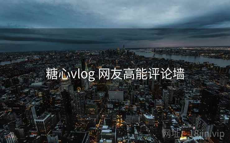 糖心vlog 网友高能评论墙
