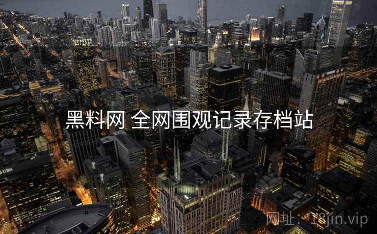黑料网 全网围观记录存档站